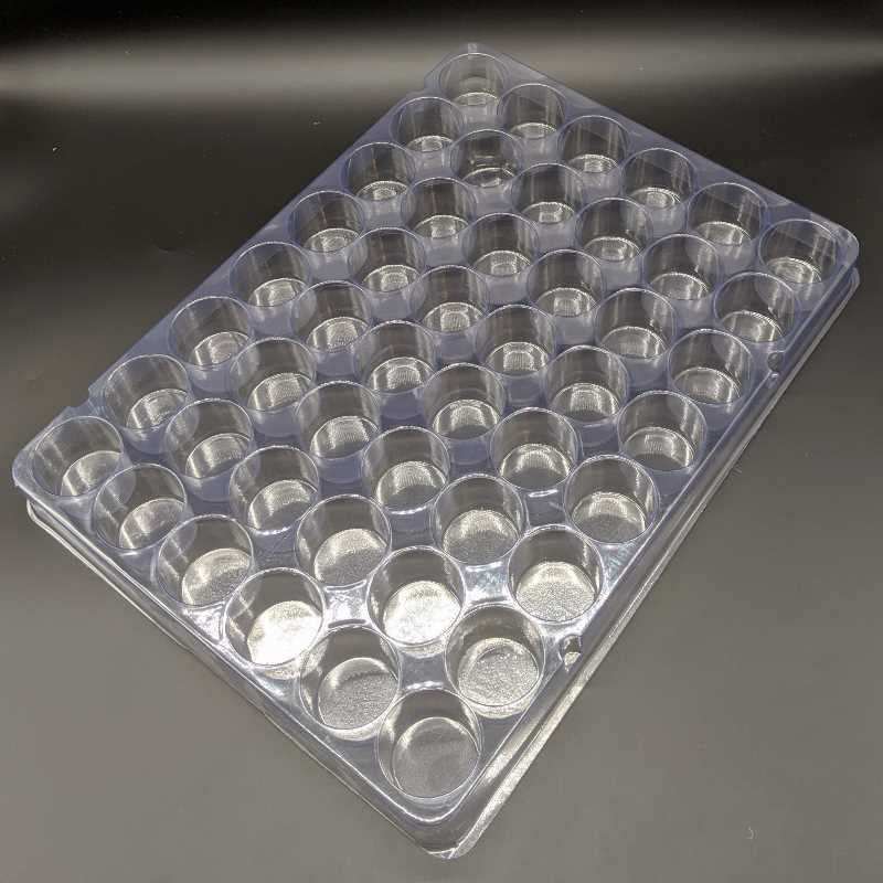 Round Cavity Clear Plastic Trays 1.5 Diameter X 1.25 Engineered